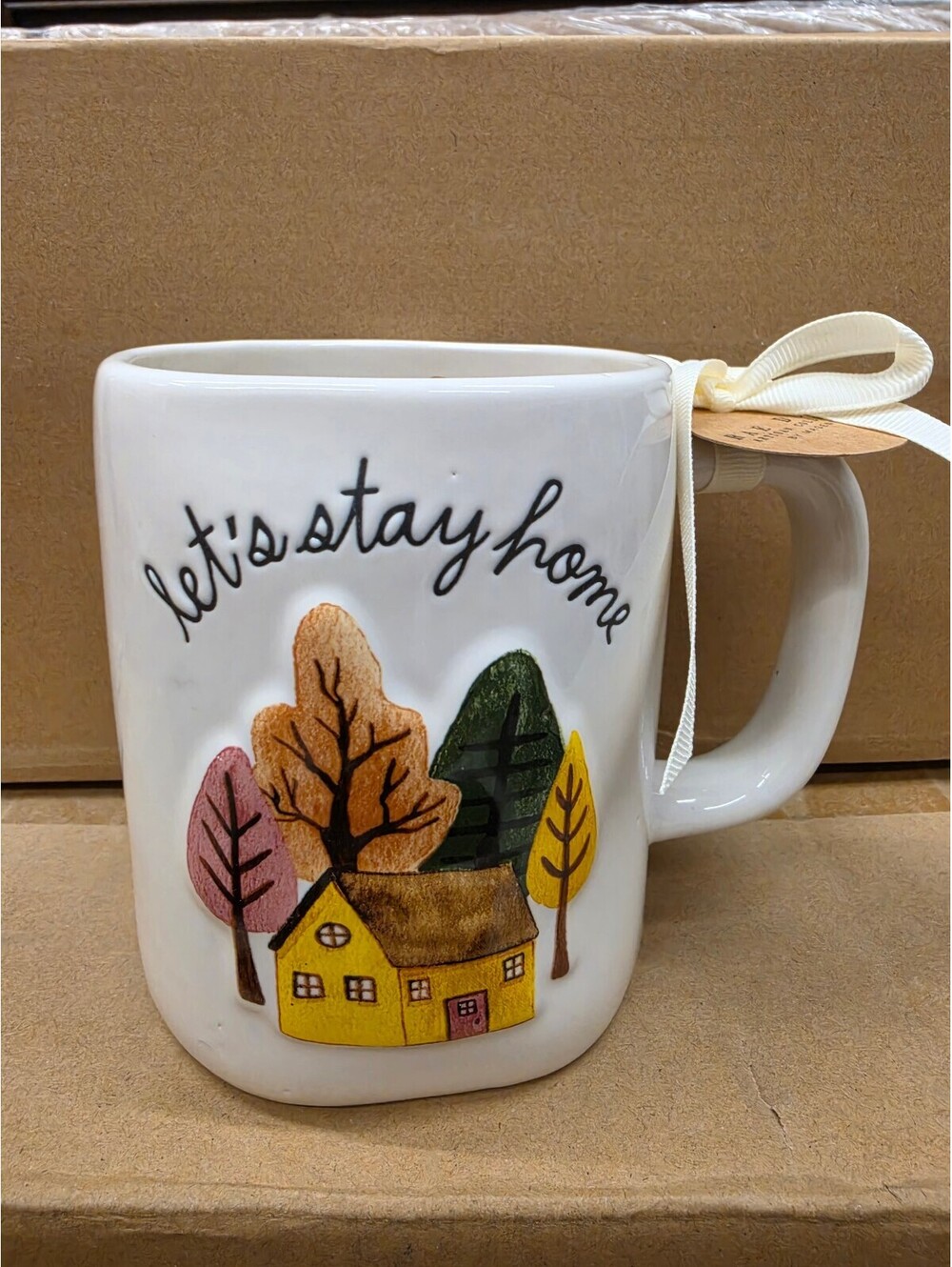 Let's stay home mug